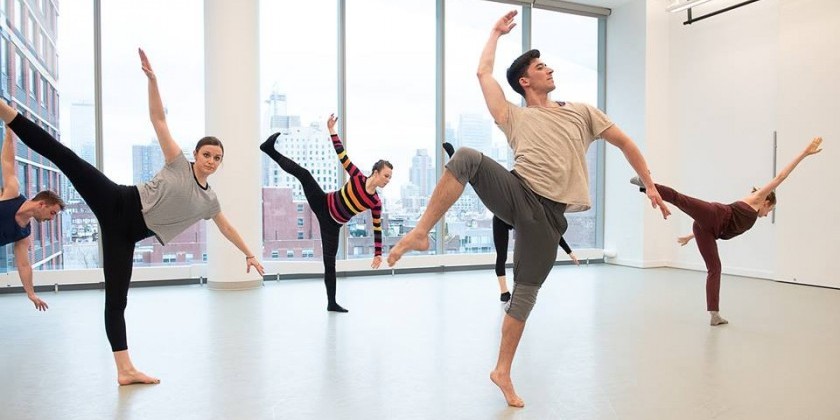 Dance rehearsal space with mirrors